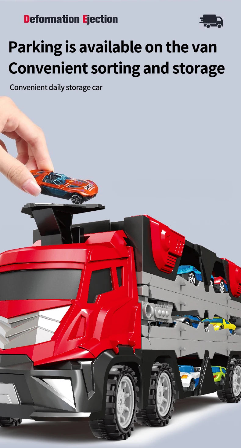 Custom Creativ™ Mega Hauler Truck With Ejection Race Track Buy 2 Save 10%