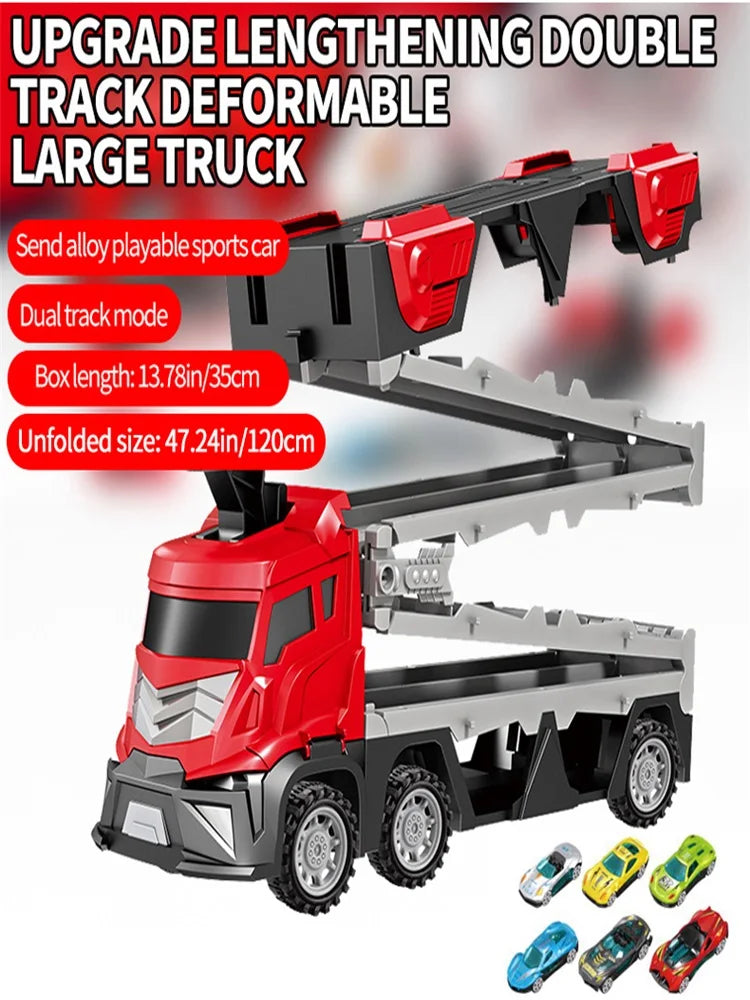 Custom Creativ™ Mega Hauler Truck With Ejection Race Track Buy 2 Save 10%
