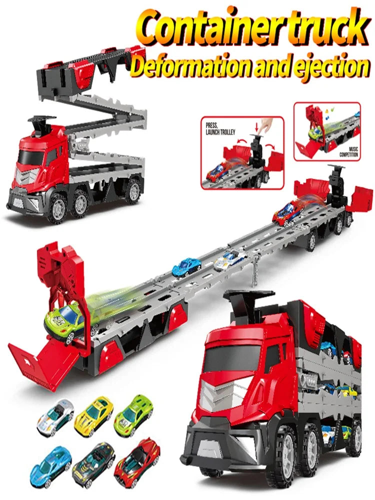 Custom Creativ™ Mega Hauler Truck With Ejection Race Track Buy 2 Save 10%