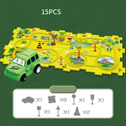 Custom Creativ™ Puzzle Track Car Set