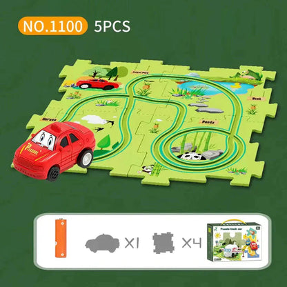 Custom Creativ™ Puzzle Track Car Set