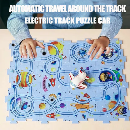 Custom Creativ™ Puzzle Track Car Set