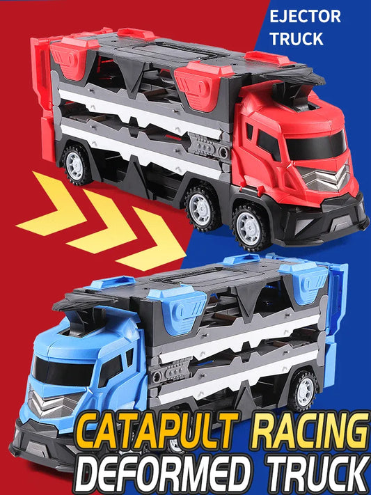 Custom Creativ™ Mega Hauler Truck With Ejection Race Track Buy 2 Save 10%